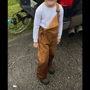 Carhartt kids overalls - size 6. Used but look and feel brand new.